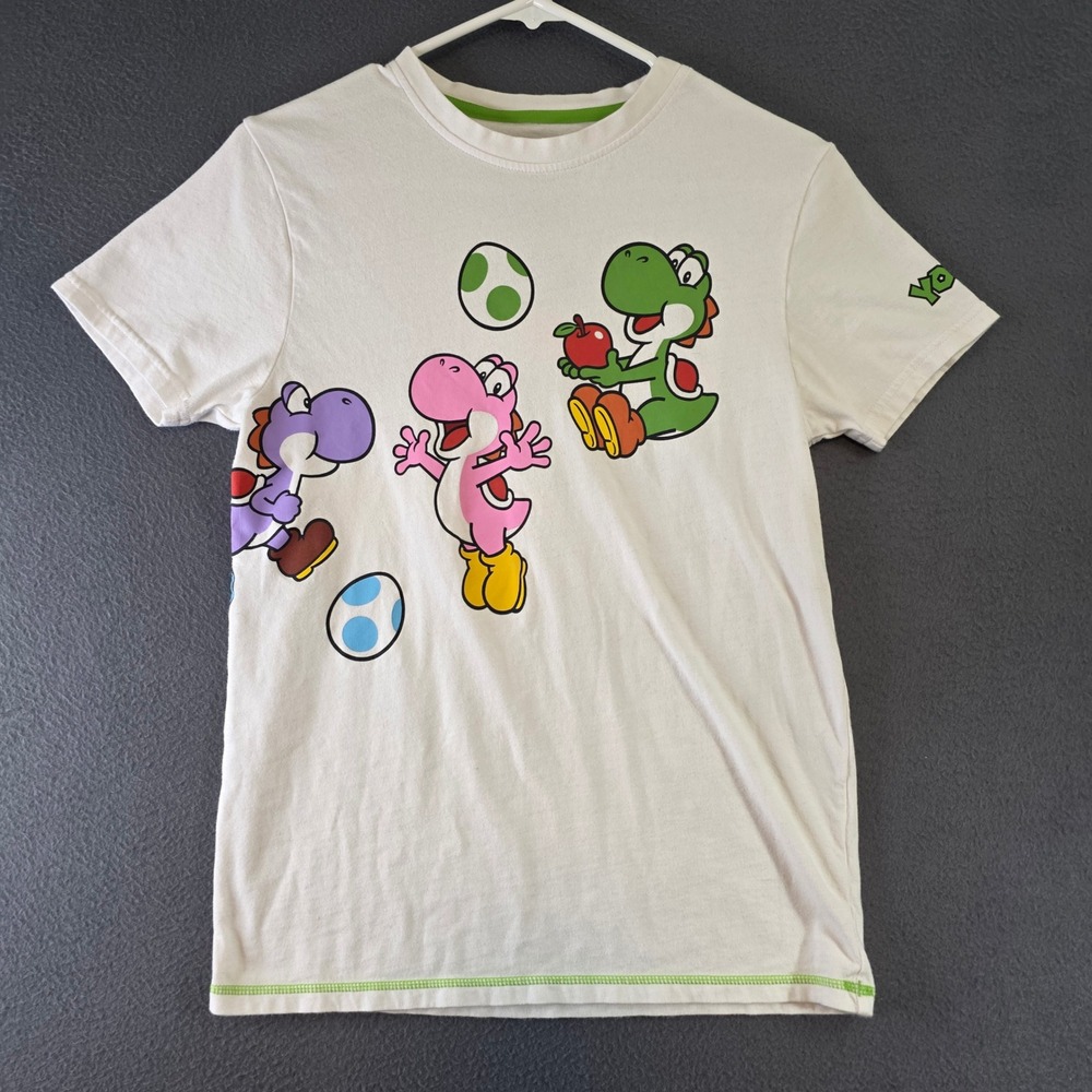 Super Nintendo World Universal Studios Yoshi Graphic T-Shirt White Mens XS